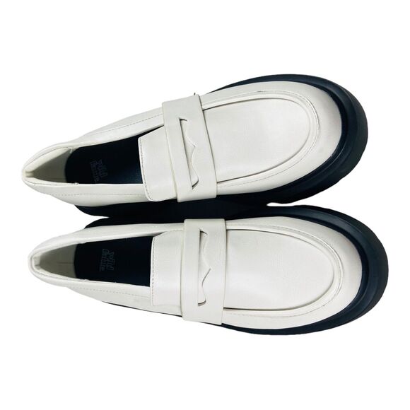 Pre-Owned Wild Fable White Women's Memory Foam Slip On Lacey Loafer Size 9.5 - Picture 3 of 8
